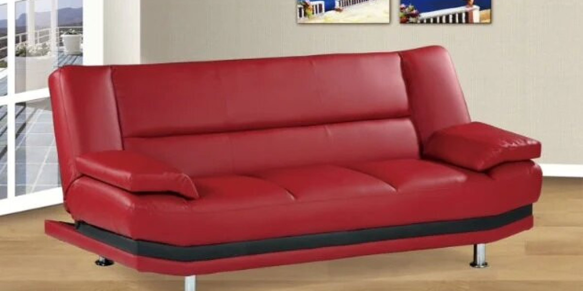 Transform Your Space with the Stylish Milan Red Sofa Bed