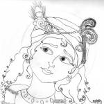krishna drawing