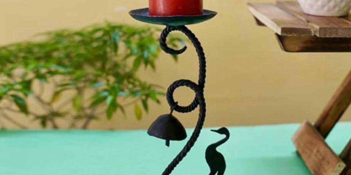 Handmade Flamingo Candle Stand features