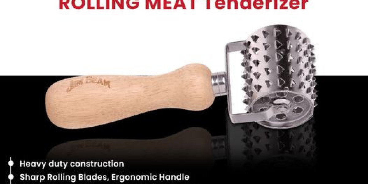 Turn Ordinary Meats into Culinary Masterpieces with Jim Beam's Stainless Steel Rolling Meat Tenderizer!