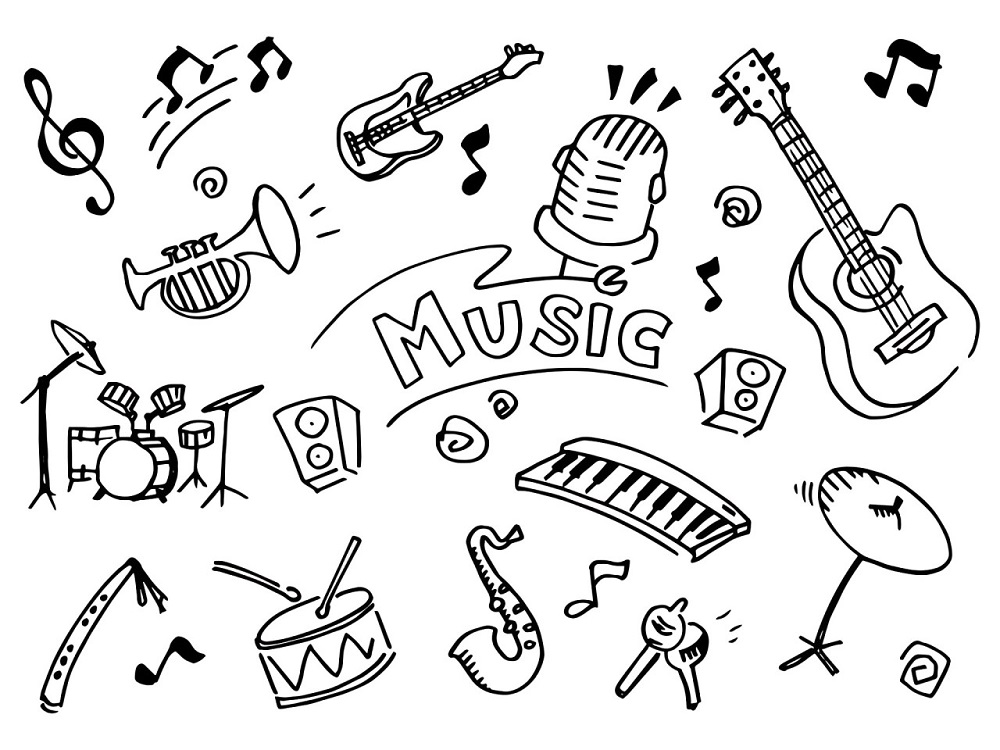 Music Coloring Pages Free Online For Kids!