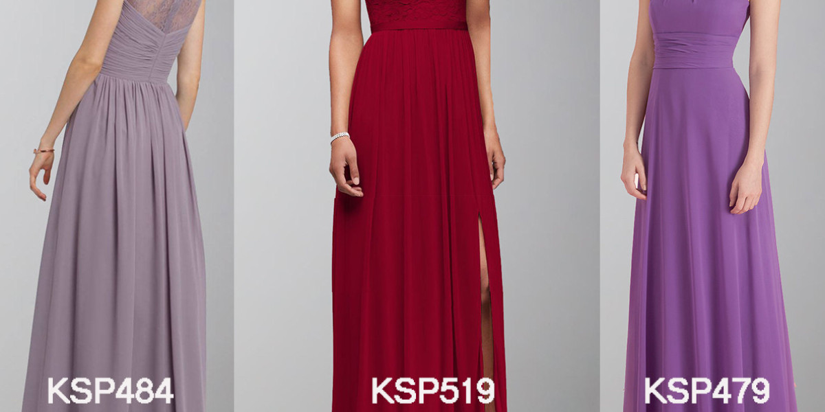 The Allure of Combination of Purple and Red Bridesmaid Dresses