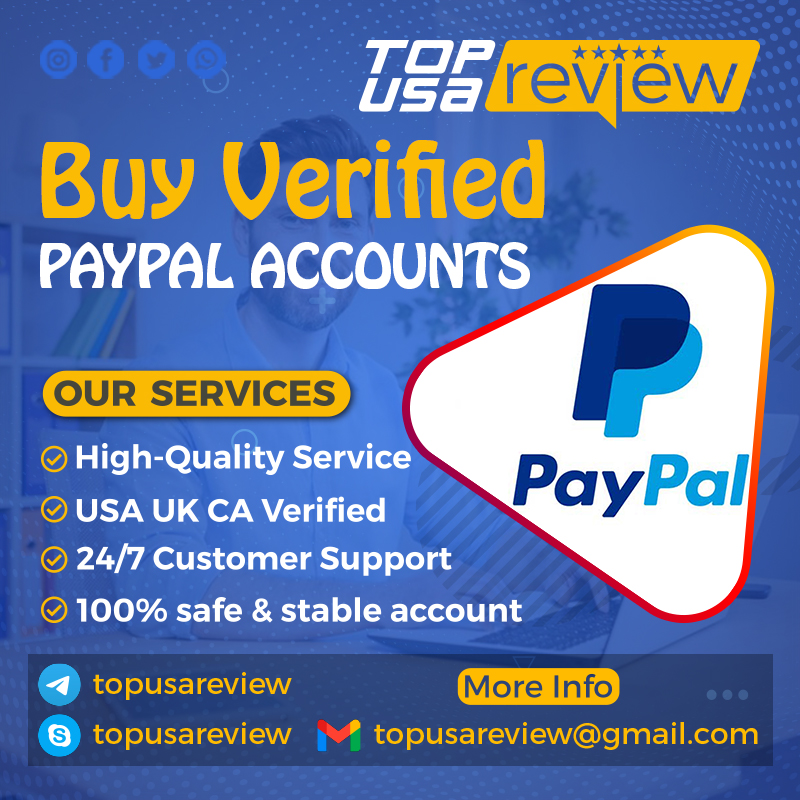 Buy Verified PayPal Accounts-USA Bank & VCC (Card Verified)
