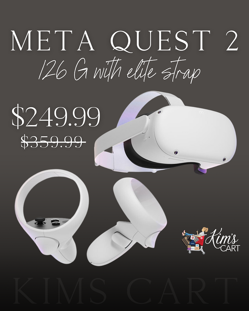 The Meta Quest 2 128GB Virtual Headset with Elite Strap is a Black Friday Deal over at HSN Today!!