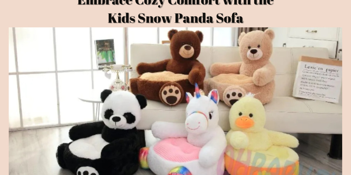 Embrace Cozy Comfort with the Kids Snow Panda Sofa