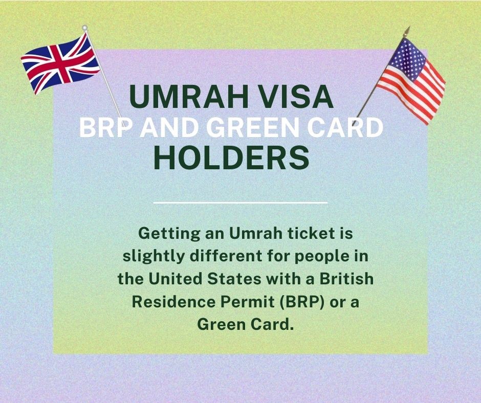 Umrah visa for BRP and green card holders | Adventure Travel