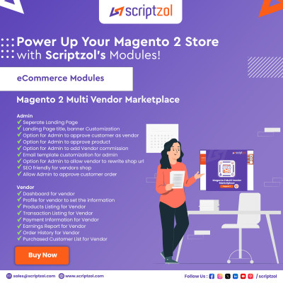Magento 2 Multi Vendor Marketplace - Scriptzol Profile Picture