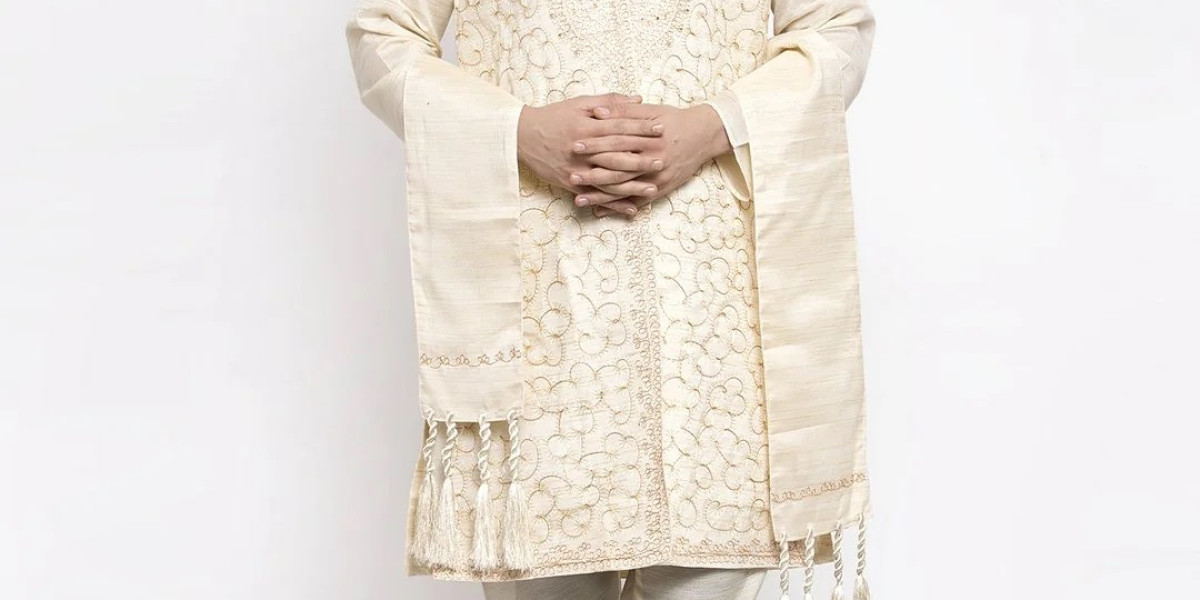 The Wedding Dress Code is Fashion-forward: Modern Kurta Pajama with Jacket for Wedding