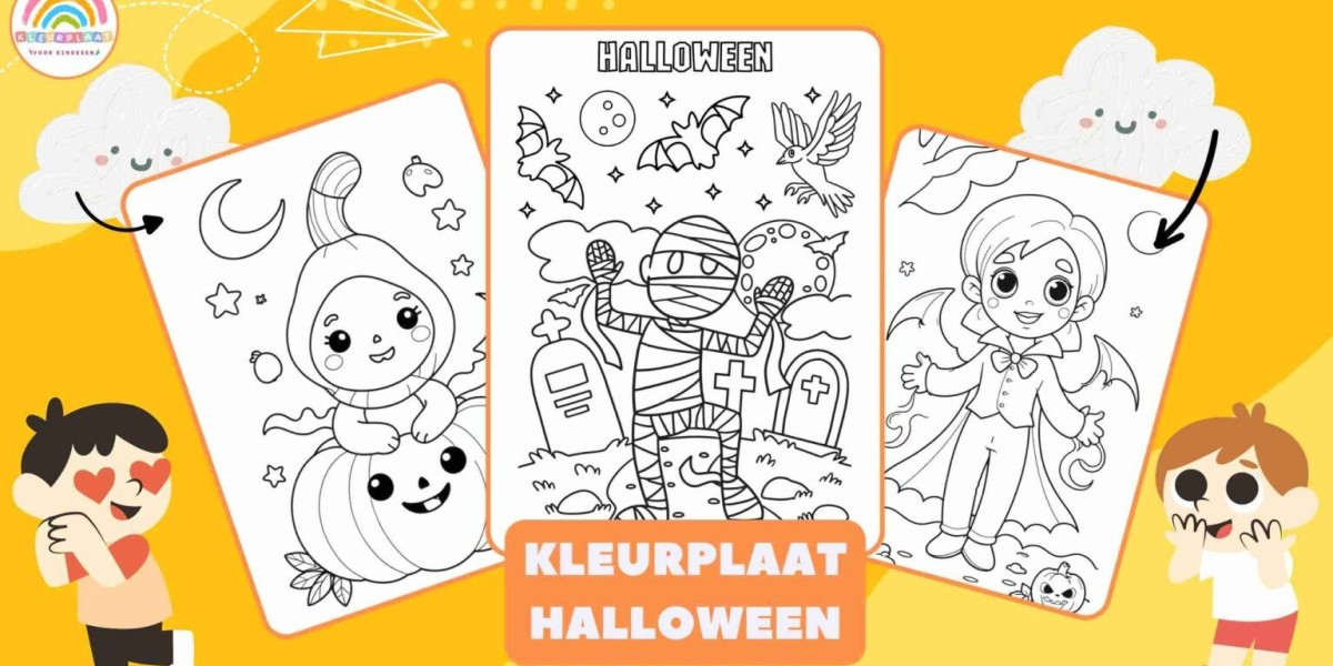 Kleurplaat voor Kinderen: Halloween Levendig in Kleuren