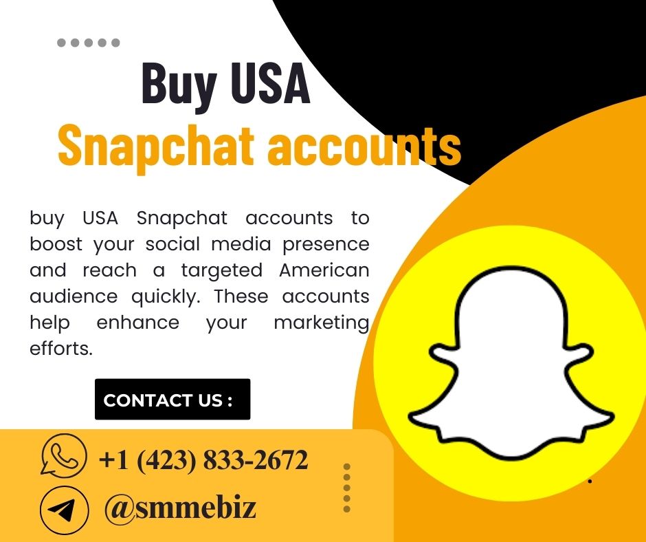 Buy USA Snapchat accounts - %(Aged & Cheap Price)%