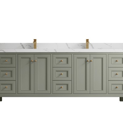 Nashville 84 in W x 22 in D Free Standing Reeded Double Sink Bathroom Vanity Profile Picture