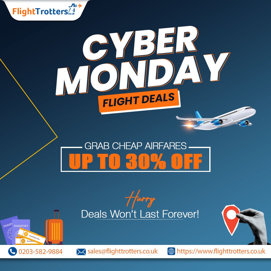 Snag Cyber Monday Flight Deals Before They Vanish! | by Liosmith | Nov, 2024 | Medium