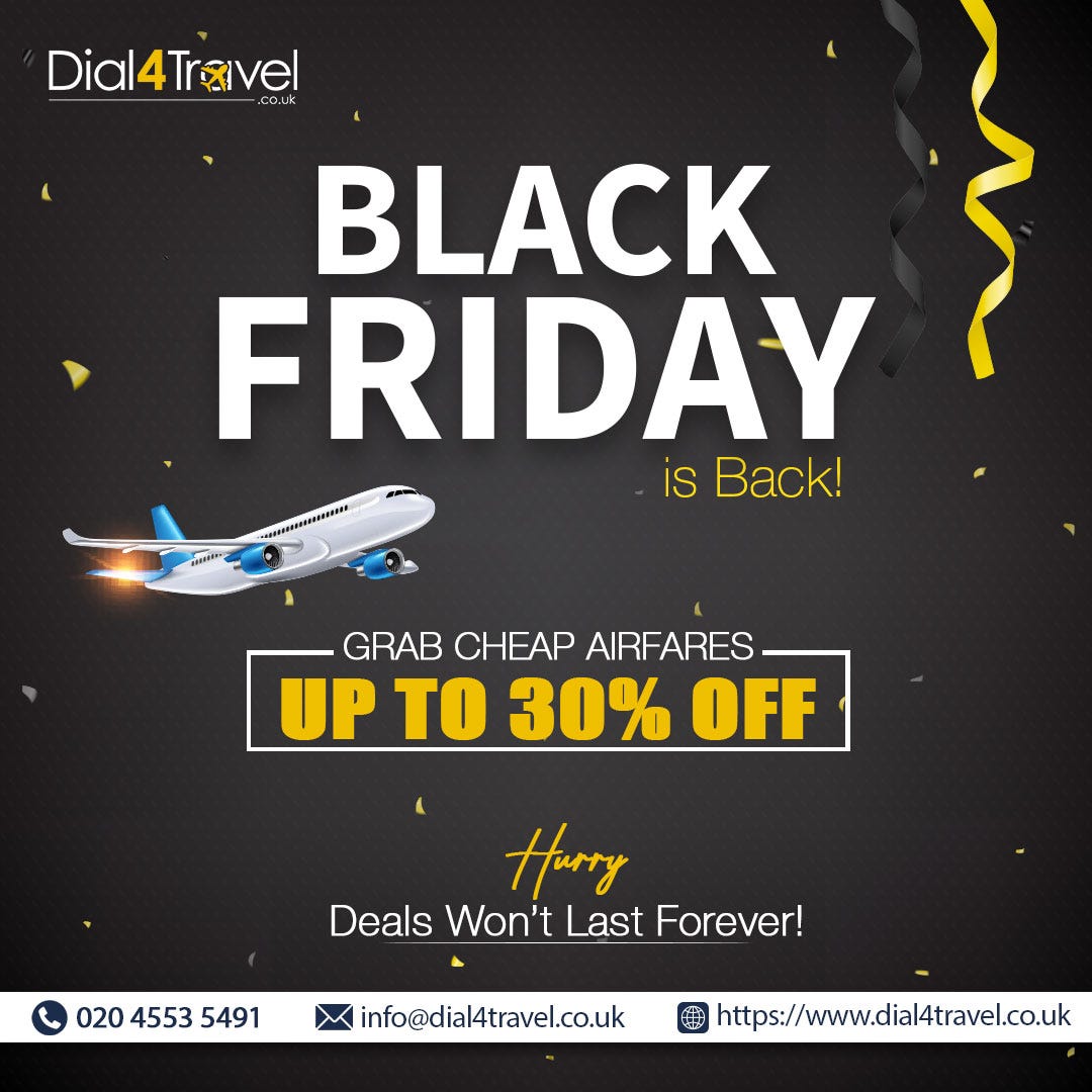 How to Find Cheap Flight Tickets on Black Friday | by Dail4travel | Nov, 2024 | Medium