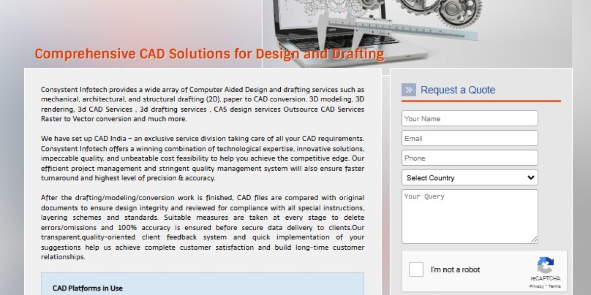 Reliable 3D CAD Drafting and Outsourcing Services in India - Consystentinfo