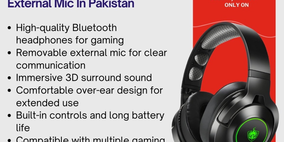 Bluetooth Headphones Phonikas Q9 Pro Gaming With Removable External Mic In Pakistan