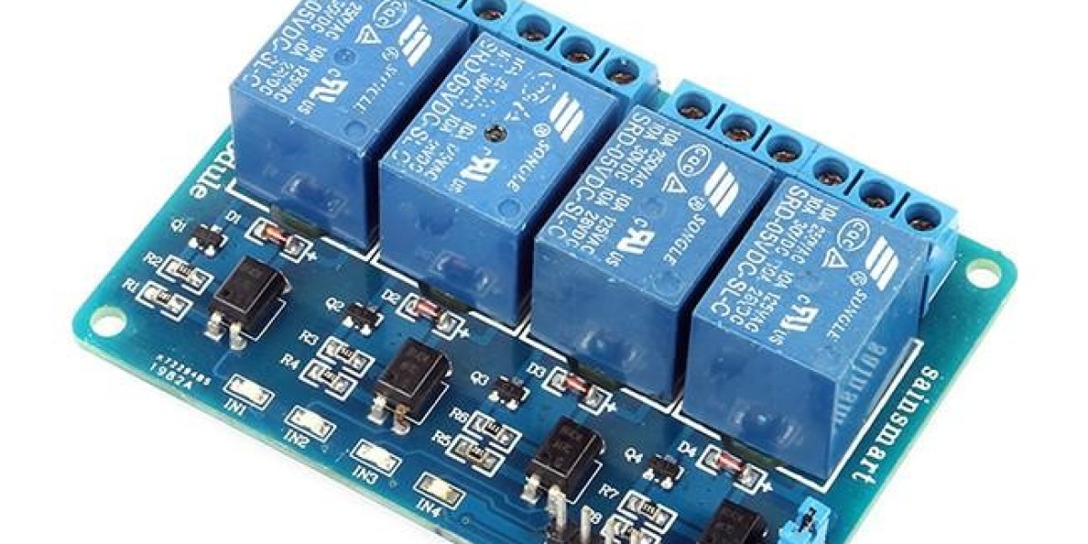 Relay Module 4 Channel- Board 5V in Pakistan