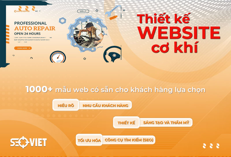 Thiết kế website cơ khí – công nghiệp chuyên nghiệp, giá tốt