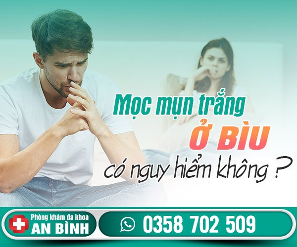 Mọc mụn trắng ở bìu có nguy hiểm không?