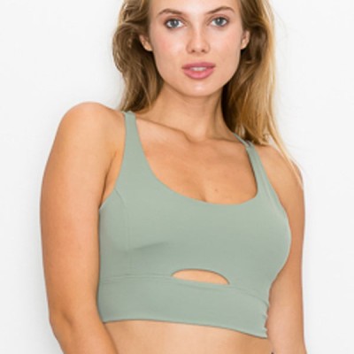 Cross Back Front Slit Sports Bra Profile Picture