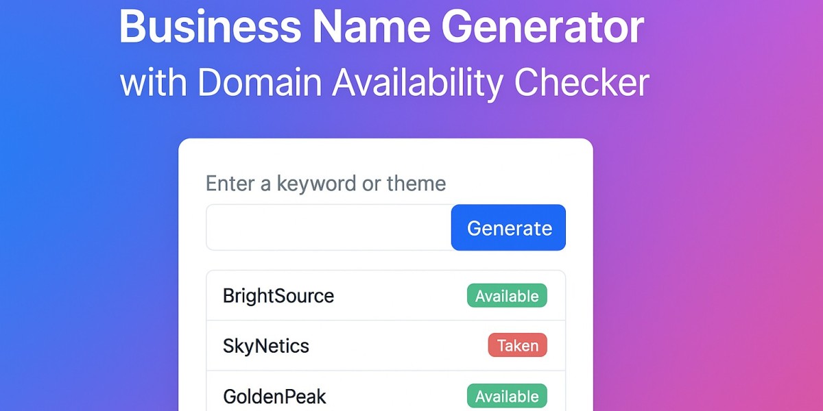 Business Name Generator with Domain Check