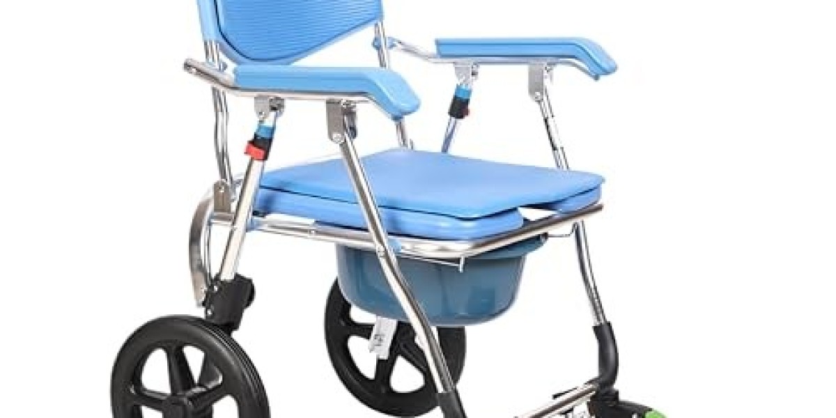 KW-690L Folding Commode Wheelchair – Aluminium Shower Chair