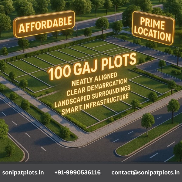 100 Gaj Plots in Sonipat