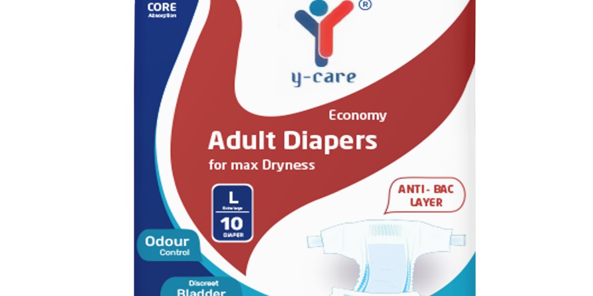 Adjustable Taped Adult Diapers – Large Size, High Absorbency, Leak-Proof (Pack of 10)