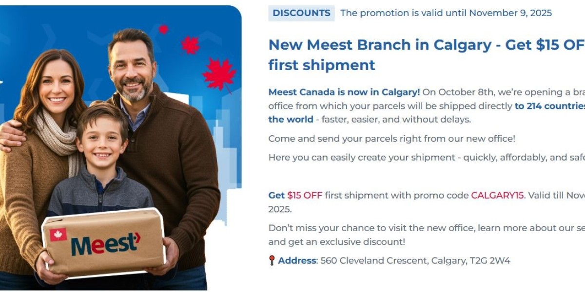 Big News: Meest Canada Opens Calgary Branch with $15 Shipping Discount!