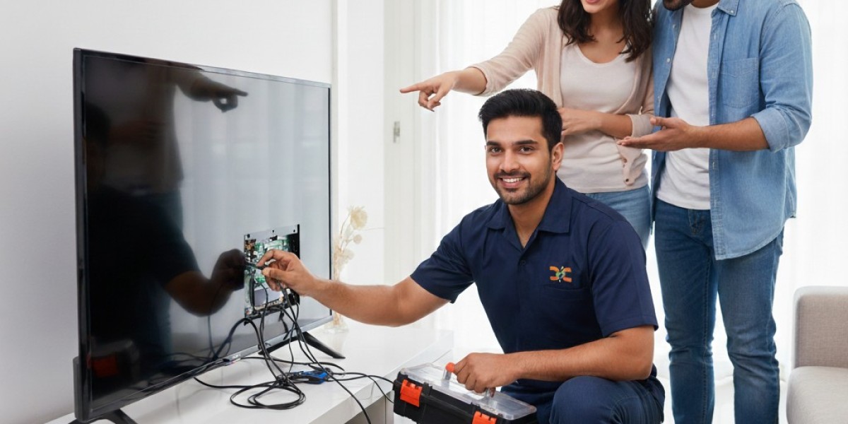 Does the Philips TV Service Center handle warranty repairs?