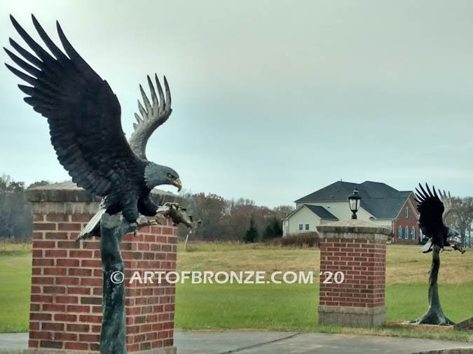Eagle Sculptures Bronze | Impressive Bronze Eagle Statues - Art of Bronze