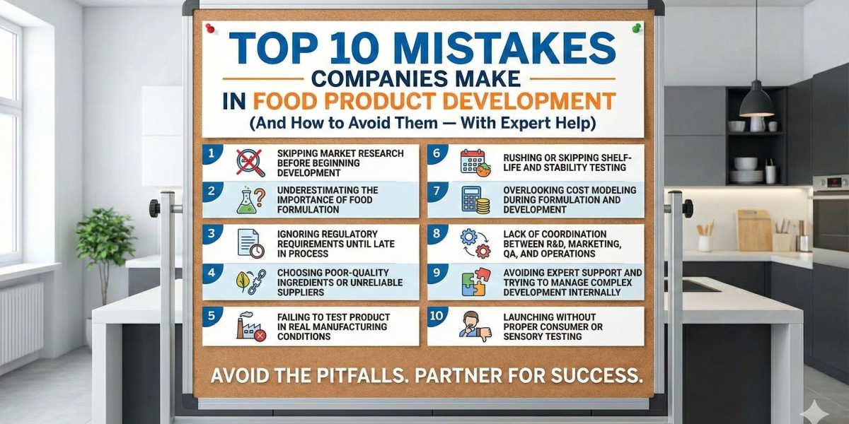 Top 10 Mistakes Companies Make in Food Product Development (And How to Avoid Them — With Expert Help)