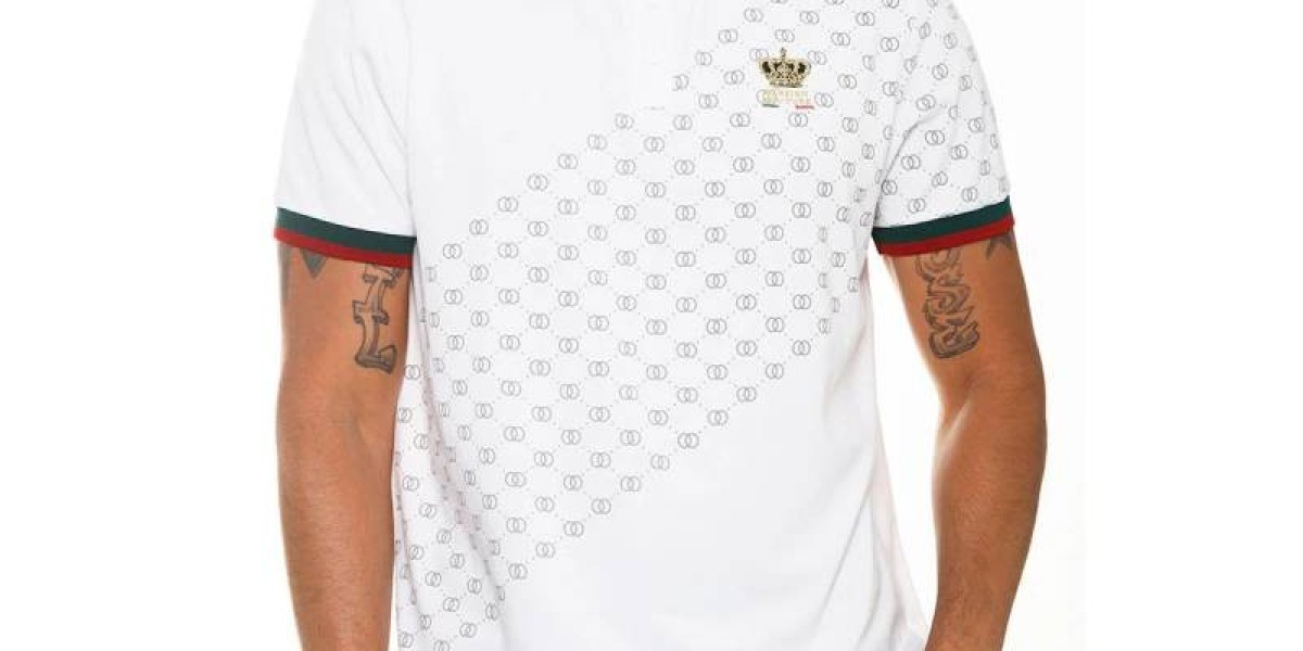 Shop Collared Polo Shirt with Italian Print | Buy Now! – Flexten Super Store