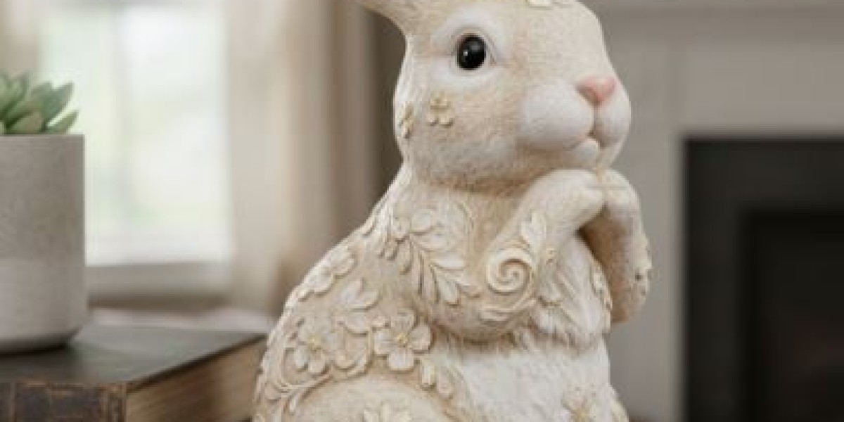 Decorative Sitting Bunny Rabbit Figurine